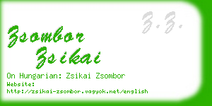 zsombor zsikai business card